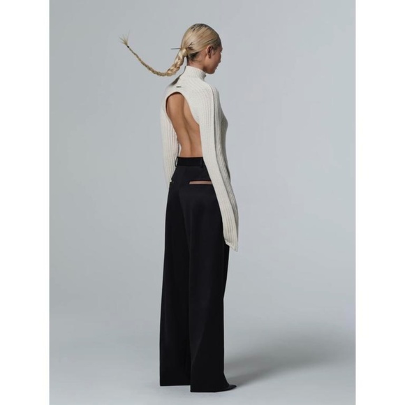 Grace Ling Sweaters - Grace Ling Open Back Sweater